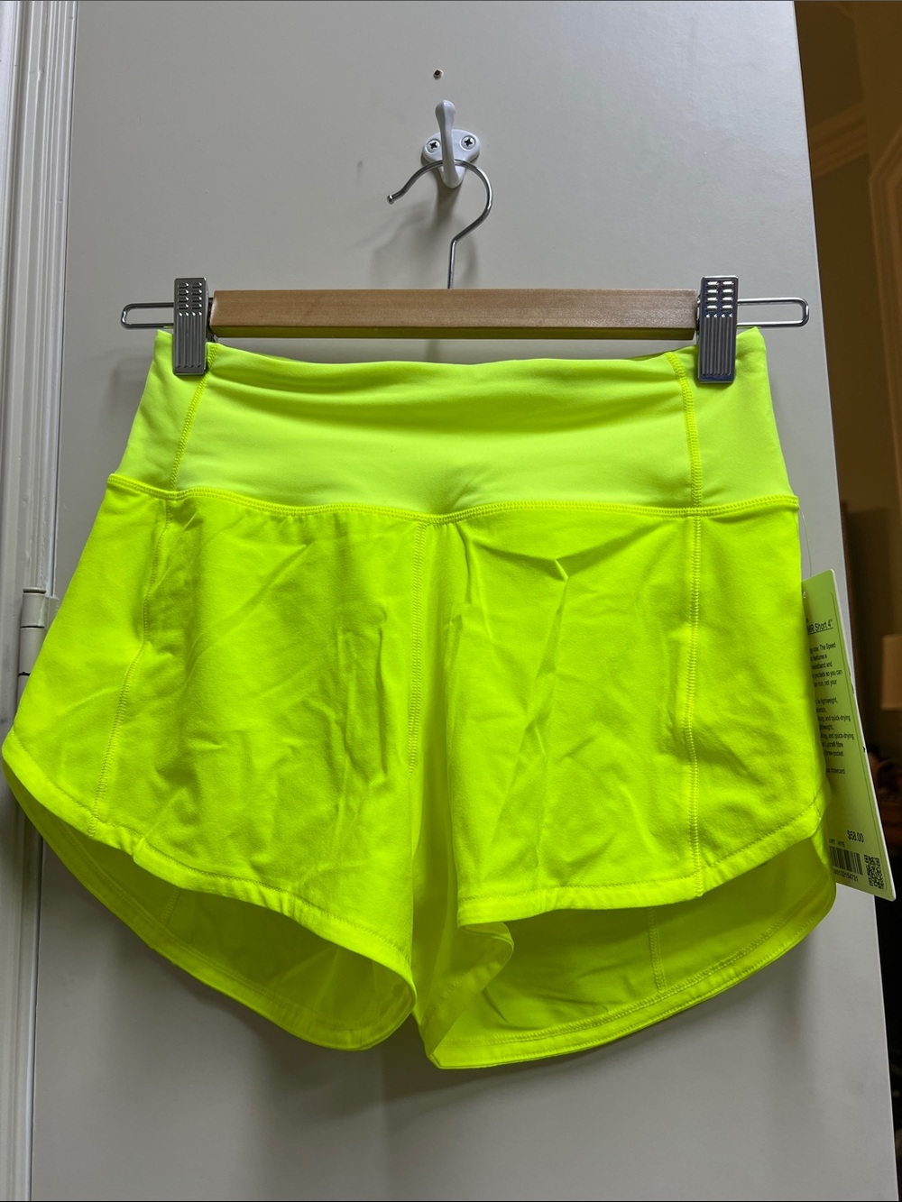 lululemon athletica Speed Up MR Short 4" - Hi-Vis Yellow size 0 tall